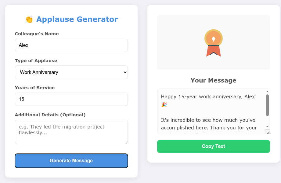 Step 2: Side-by-side Layout with Dynamic SVG Icons